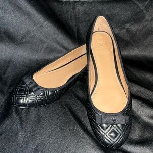 Tory Burch Black Flats